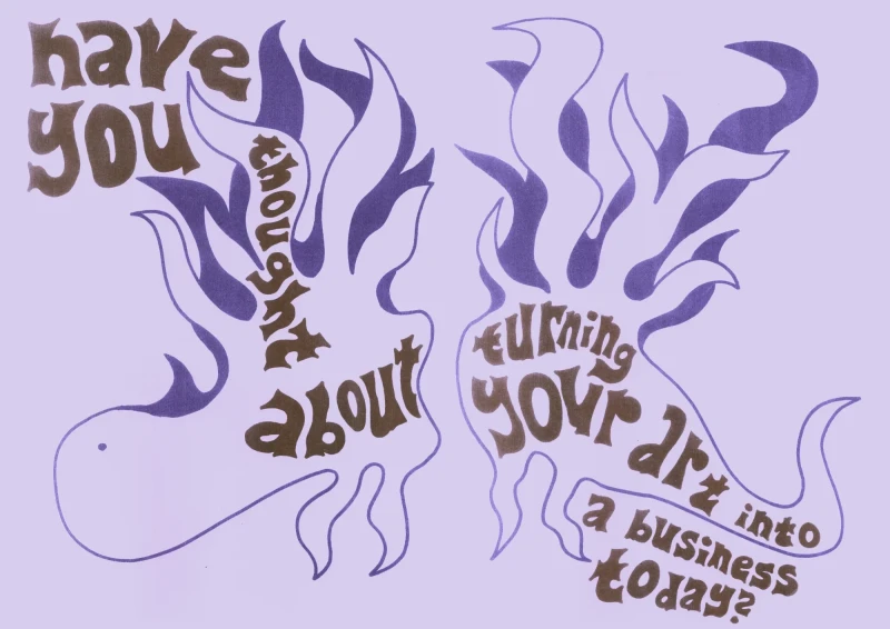 a four-legged creature with flaming wings and a round head and tiny eyes and the title text hand-lettered chaotically over the whole page.