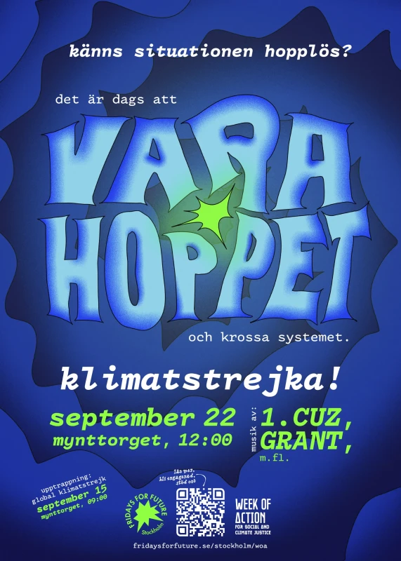 a neon green spark is surrounded by blue, menacing clouds, representing a small spark of hope, the hope we need to be.
