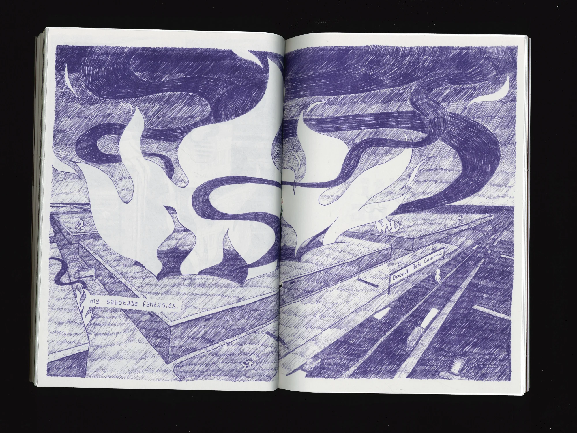 spread showing part of "sabotage fantasies".